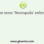 The term ‘Necropolis’ refers to