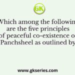 Which among the following are the five principles of peaceful co-existence of Panchsheel as outlined by