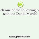 Which one of the following began with the Dandi March?