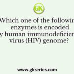 Which one of the following enzymes is encoded by human immunodeficiency virus (HIV) genome?