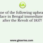 Which one of the following upheavals took place in Bengal immediately after the Revolt of 1857?