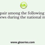 Which pair among the following had the similar views during the national movement?