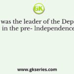 Who was the leader of the Depressed Classes in the pre- lndependence period?