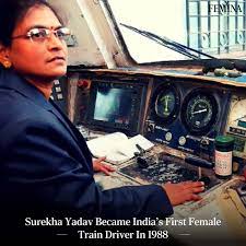 First Female Train Driver in India