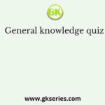 General knowledge quiz