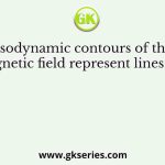 Isodynamic contours of the geomagnetic field represent lines of equal
