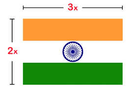 National Flag of India Size and Dimensions