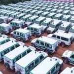 Telangana CM K Chandrasekhar Rao flags off fleet of 466 new vehicles with advanced facilities in Hyderabad