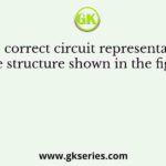 The correct circuit representation of the structure shown in the figure is