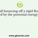 A ball bouncing off a rigid floor is described by the potential energy function