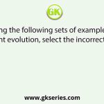 Among the following sets of examples for divergent evolution, select the incorrect option: