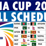 Asia Cup 2023 Schedule- Match List, Venue and Result