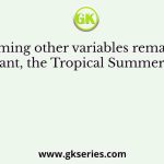 Assuming other variables remaining constant, the Tropical Summer Index