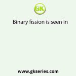 Binary fission is seen in