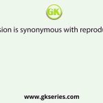 Cell division is synonymous with reproduction in