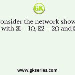 Consider the network shown below with 𝑅1 = 1Ω, 𝑅2 = 2Ω and 𝑅3 = 3Ω