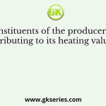 Constituents of the producer gas contributing to its heating value are