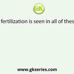 External fertilization is seen in all of these except