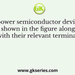 Four power semiconductor devices are shown in the figure along with their relevant terminals