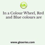 In a Colour Wheel, Red and Blue colours are