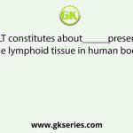 MALT constitutes about_____present of the lymphoid tissue in human body.