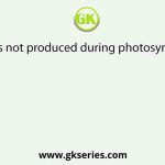 Oxygen is not produced during photosynthesis by