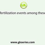 Pre-fertilization events among these are