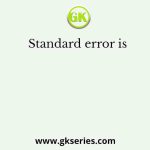 Standard error is