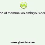 The amnion of mammalian embryo is derived from