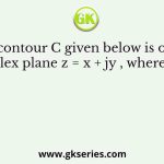 The contour C given below is on the complex plane z = x + jy , where j =√ -1
