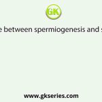 The difference between spermiogenesis and spermiation is