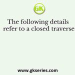 The following details refer to a closed traverse