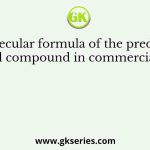 The molecular formula of the predominant chemical compound in commercial sugar is