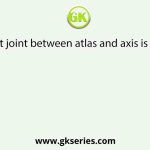 The pivot joint between atlas and axis is a type of