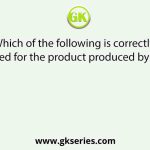 Which of the following is correctly matched for the product produced by them?