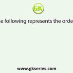 Which of the following represents the order of ‘Horse’?