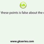 Which of these points is false about the diagram?