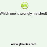 Which one is wrongly matched?