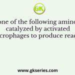 Which one of the following amino acids is catalyzed by activated macrophages to produce reactive
