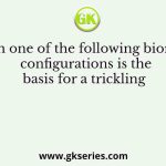 Which one of the following bioreactor configurations is the basis for a trickling