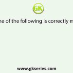 Which one of the following is correctly matched?