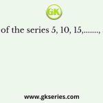 Sum of the series 5, 10, 15,......., 500 is