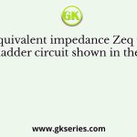 The equivalent impedance Zeq for the infinite ladder circuit shown in the figure is