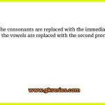 If all the consonants are replaced with the immediate next