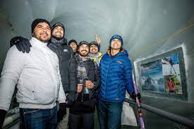 Neeraj Chopra honoured at Jungfrau’s Ice Palace in Switzerland