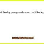 Read the following passage and answer the following questions