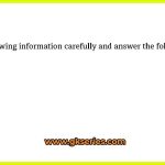 Study the following information carefully and answer the following question