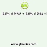 10.13% of 249.82 + 5.68% of 99.88 =?