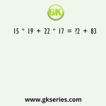 15 * 19 + 22 * 17 = ?2 + 83