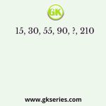 15, 30, 55, 90, ?, 210